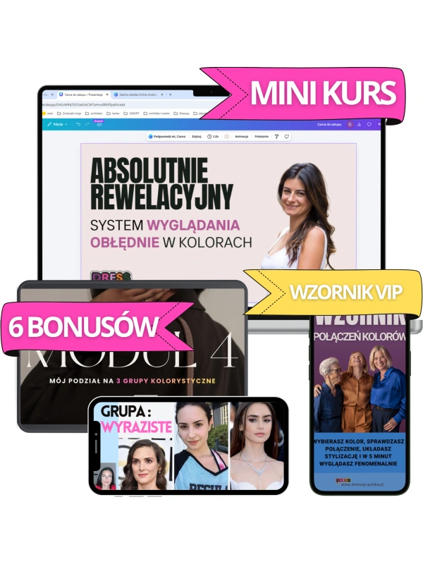 Absolutnie Rewelacyjny System  Wyglądania OBŁĘDNIE dzięki KOLOROM + bonus VIP
